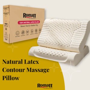NATURAL LATEX CONTOUR MASSAGE PILLOW