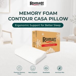 ROMATT MEMORY FOAM CONTOUR CASA PILLOW