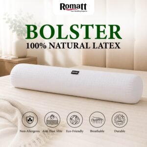 ROMATT 100% NATURAL LATEX BOLSTER