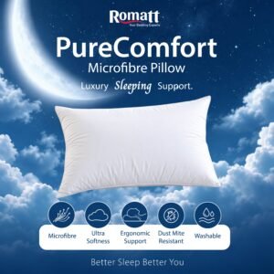 ROMATT PureComfort Microfibre Hotel Pillow